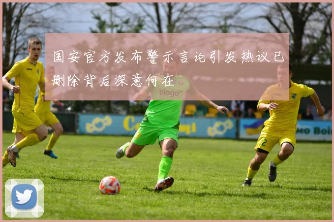 国安官方发布警示言论引发热议已删除背后深意何在