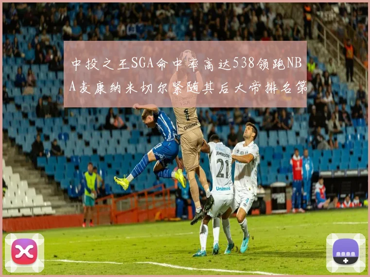 中投之王SGA命中率高达538领跑NBA麦康纳米切尔紧随其后大帝排名第七